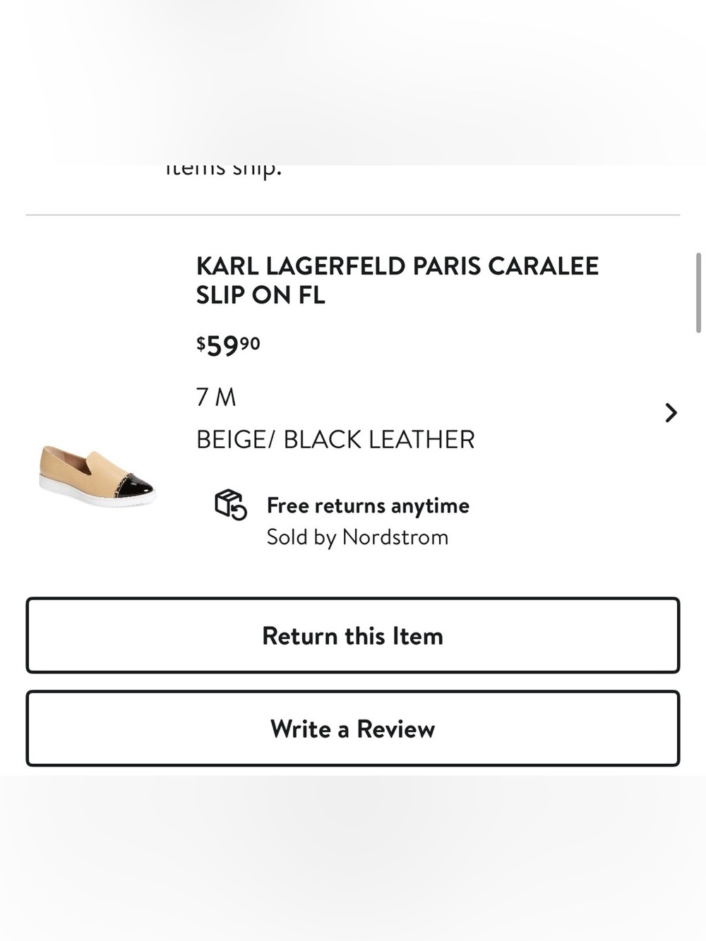 Karl Lagerfeld Paris | Caralee Slip-On Loafers | Beige/Black | 7 - Picture 10 of 10